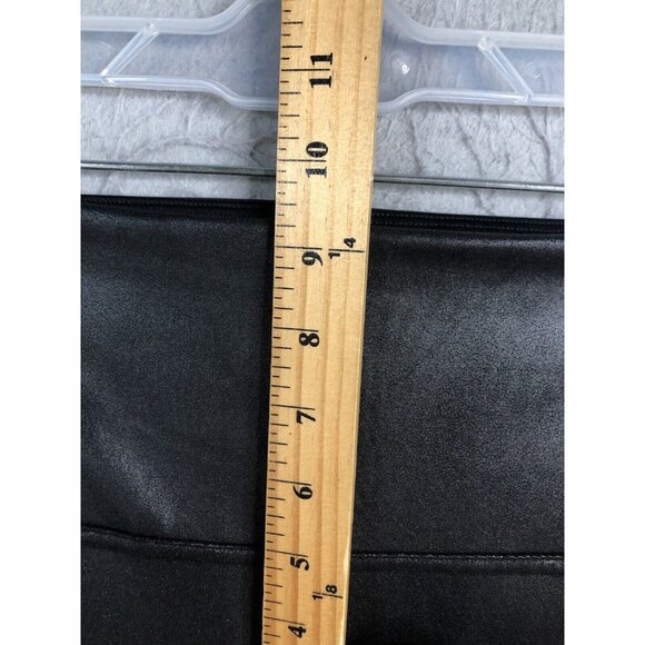 Spanx Leggings Womens Medium Black Shiny Stretch Fitted Pull On Versatile - Picture 6 of 16